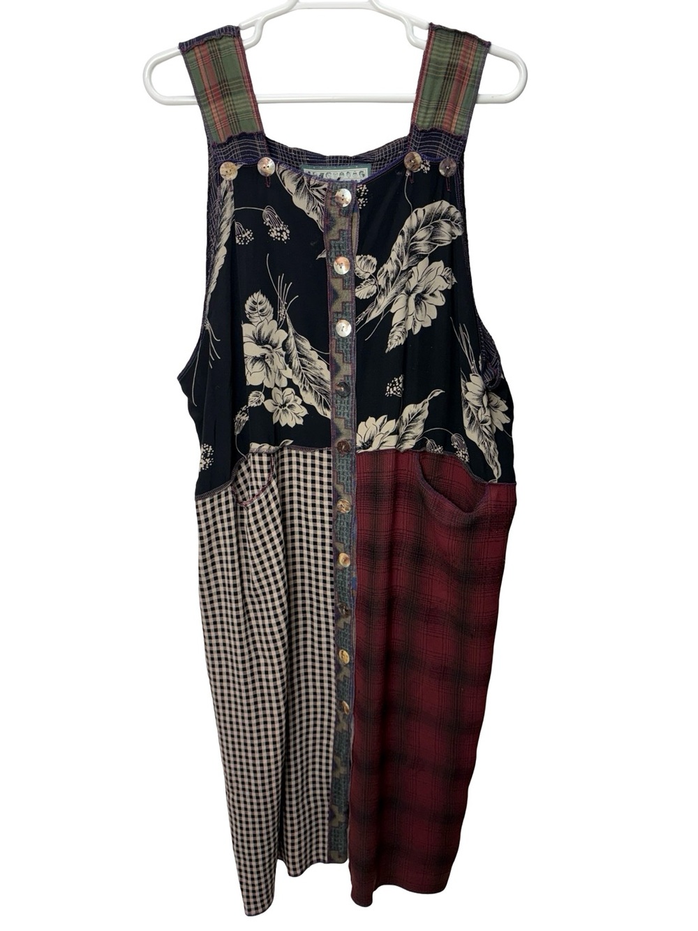 Nothing Matches Artsy Boho Festival Hippie Sleeveless Button Dress Size 2